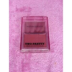 New! Too Pretty Powder and Cream Blush Combo mini palette Sophia + Mabelle